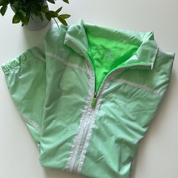 Gap Florescent Green Windbreaker  Jacket - Picture 3 of 7